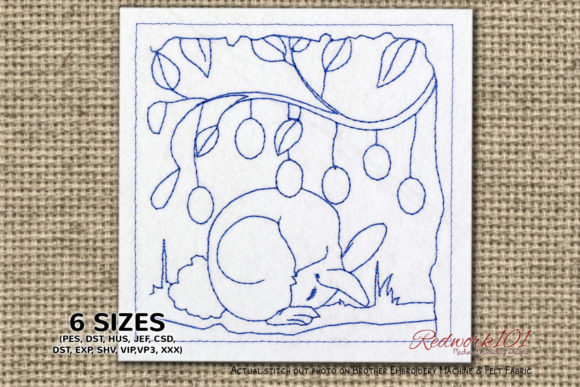 Easter Rabbit Redwork: A Designer’s Review