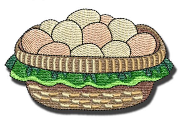 Eggs Basket: A Designer’s Review for Seasonal Embroidery