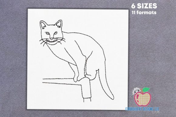 Review: Black Cat Sketch for Embroidery Projects