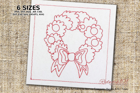 Review: Decorative Holly Wreath for Christmas Embroidery