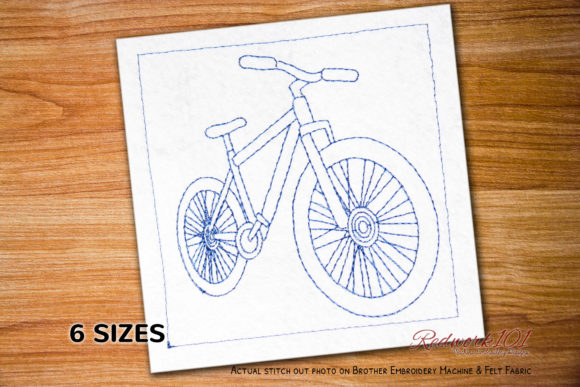 Review: Realistic Bicycle Redwork for Embroidery
