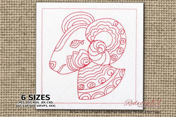 Reviewing the Aries Goat Head Lineart Design
