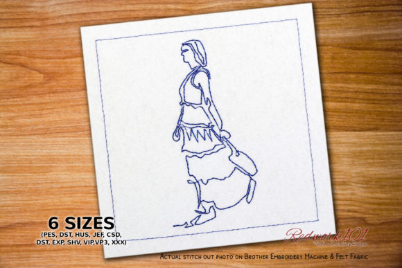 Reviewing the Bohemian Fashion Girl Redwork Design