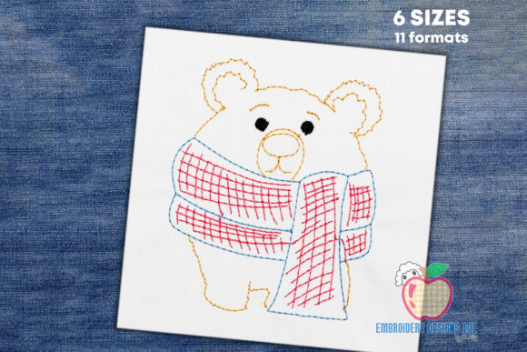 Reviewing the Cute Baby Bear with Scarf Sketch