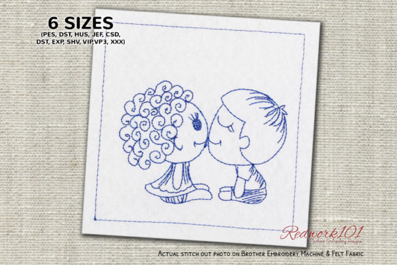 Reviewing the Cute Kids Kissing Lineart Design