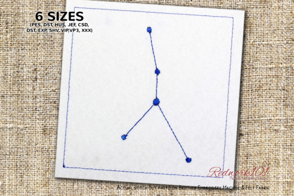 Star Constellation of Cancer Redwork Review